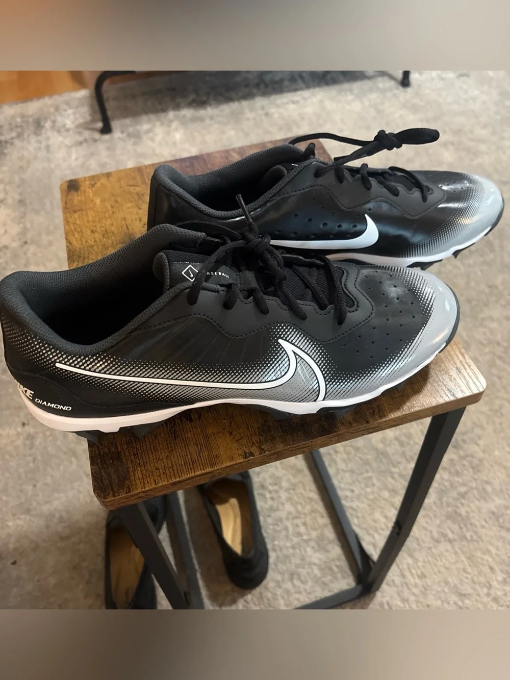 Nike Diamond Fast Flex Mens Baseball Cleats White NEW Size 13 NWOT